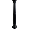 Mayne Mail Post Inc Mayne® Liberty Lamp Post w/o Mount, 9-3/4"L x 9-3/4"W x 73-1/4"H, Black 5838-B